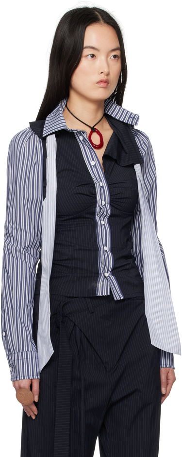 Srajce Ottolinger Ottolinger Deconstructed Lavallière Shirt Mornarica | 11140021102, 1