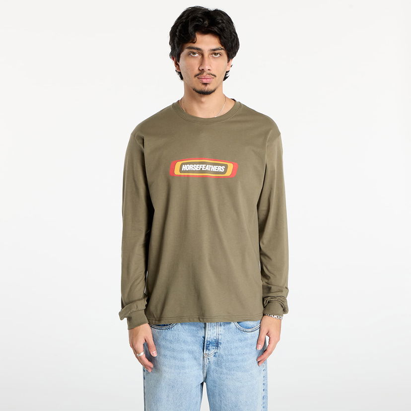 Majica Horsefeathers Long Sleeve T-Shirt Raceway Zelena | SM1393C