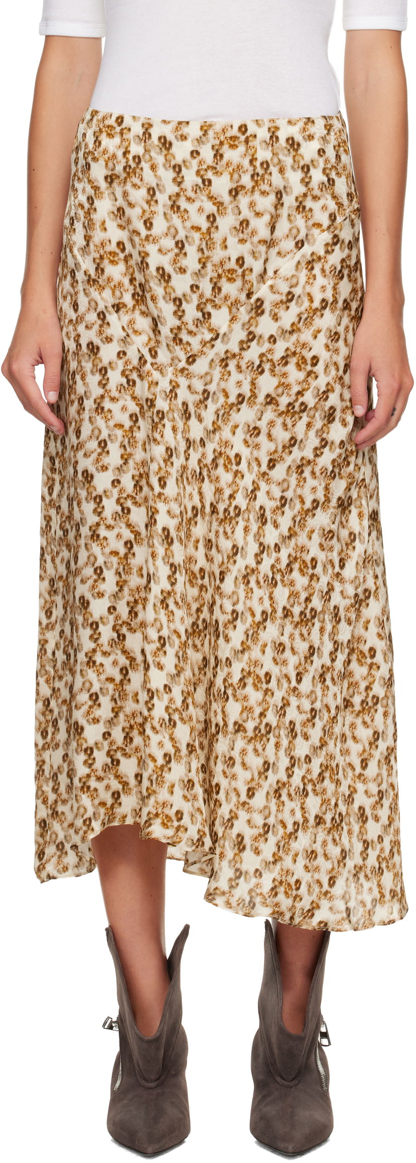 Krila ISABEL MARANT Lisanne Midi Skirt Večbarvna | JU0080FA-C3J10I