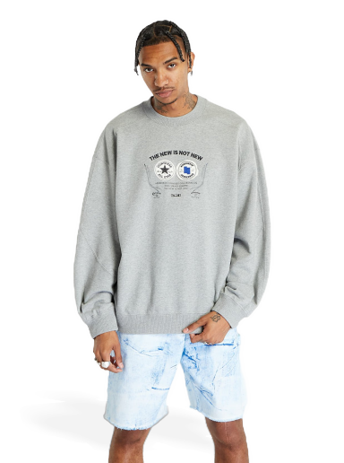 Pleteni pulover Converse x ADER ERROR SHAPES Crew Vintage Siva | 10025818-A01