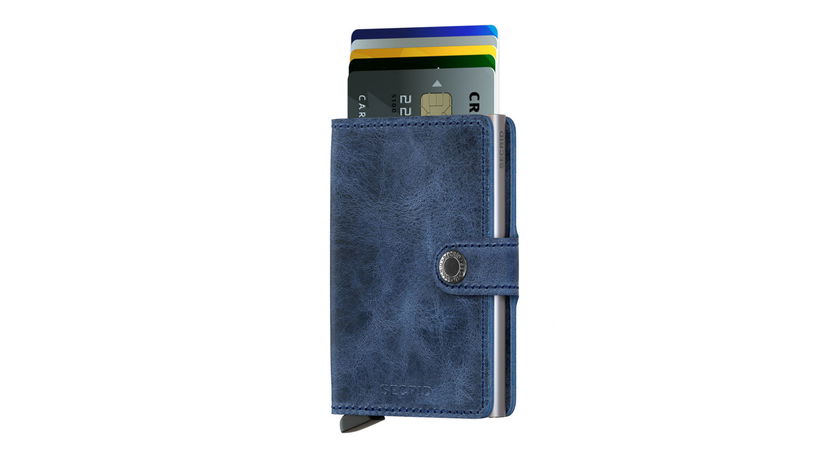 Denarnica Secrid Secrid Miniwallet Vintage Blue Mornarica | MV-Blue