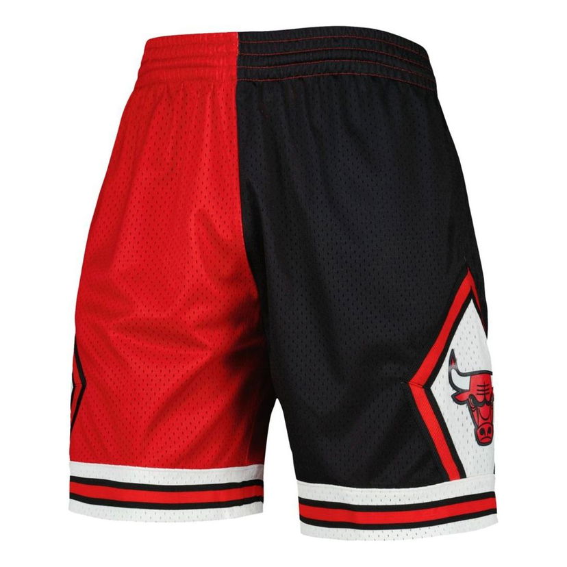 Kratke hlače Mitchell & Ness Mitchell & Ness Chicago Bulls Split Swingman Shorts Črna | SMSH4855-CBU97PPPBKRD