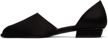 Oblačila TOTEME TOTEME 'The Peep-Toe' Satin Slippers Črna | 233-8022-830, 2
