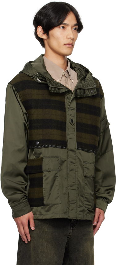 Jakna Andersson Bell Andersson Bell Check Layered Hooded Jacket Zelena | awa717u, 1