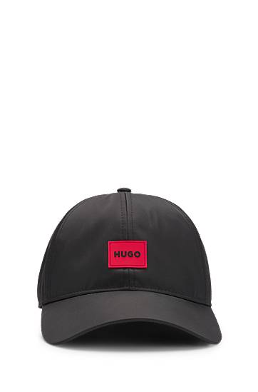 Kapa BOSS Hugo Six-Panel Cap with Silicone Logo Patch Črna | 50533379