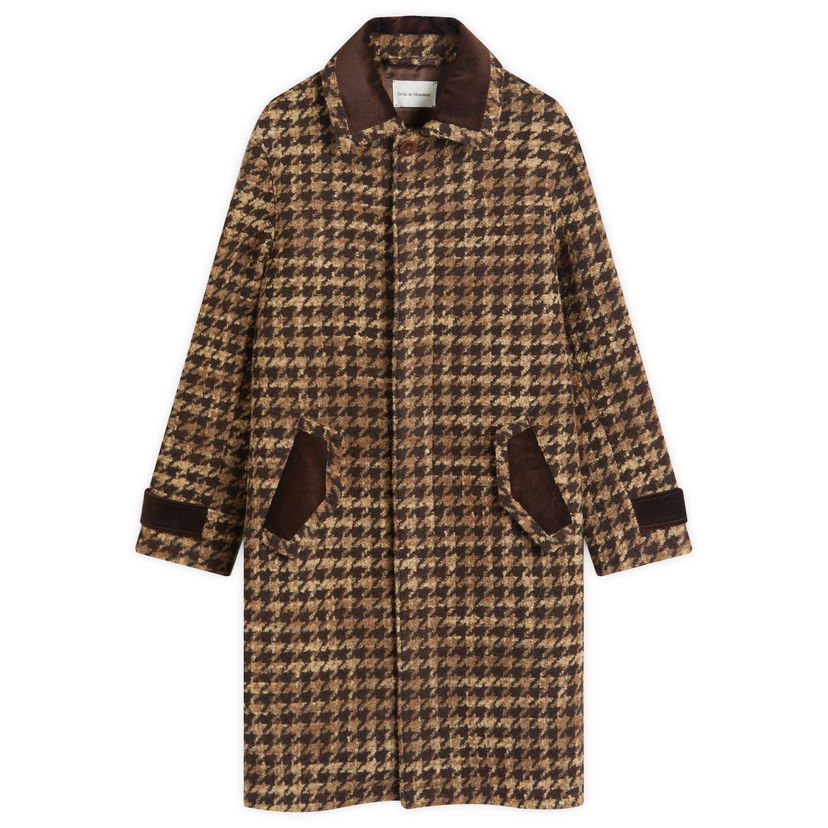 Trenčkot Drôle de Monsieur Drôle de Monsieur Tweed Trench Coat Rjava | E-CT135-PL142-BN