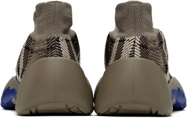 Oblačila Burberry Burberry Check Knit Neptune Rjava | 8101906, 1