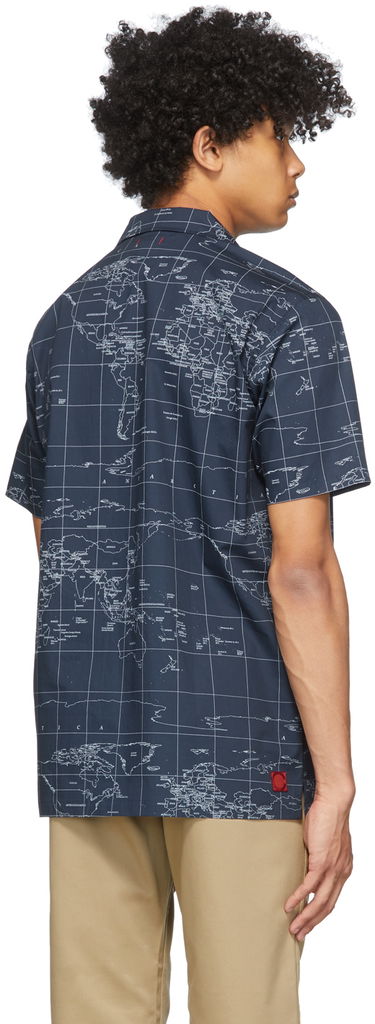 Srajce CLOT Clot Global Haze Print Shirt Mornarica | CLSH20SS20011, 2