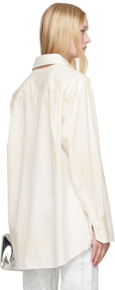 Srajce Maison Margiela MM6 Maison Margiela Cotton Poplin Long Sleeve Shirt Bela | S62DT0035 M35458, 2