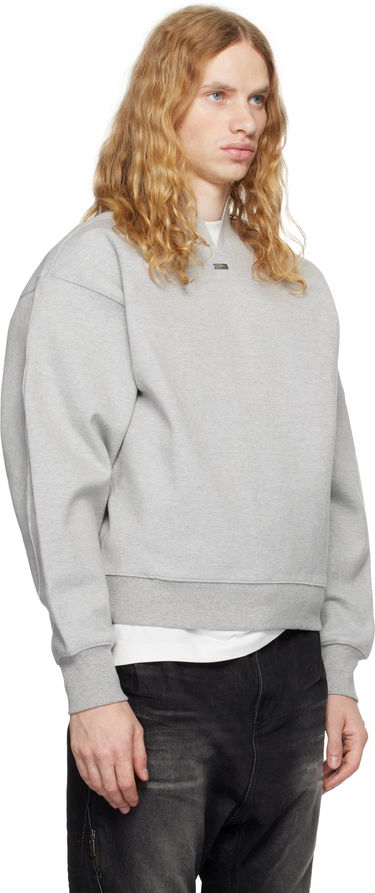 Pulover ADER ERROR Sweatshirt With Split Neck Siva | BN01FWSW0105GR, 1