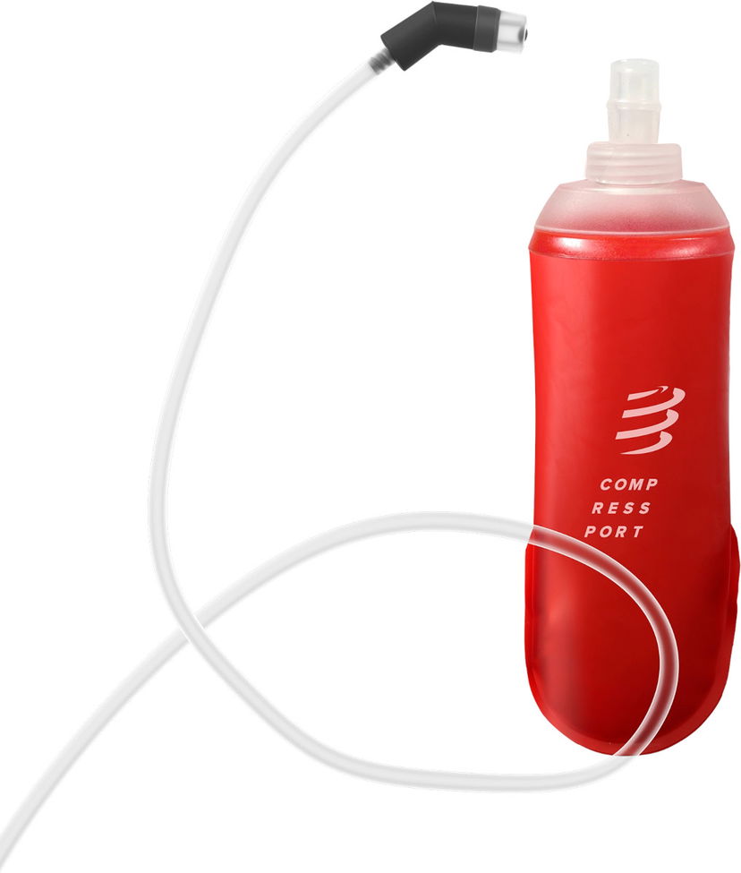 Steklenica za pitje Compressport ErgoFlask 500ml Hydration Flask with Tube Rdeča | xbpu976300500ml