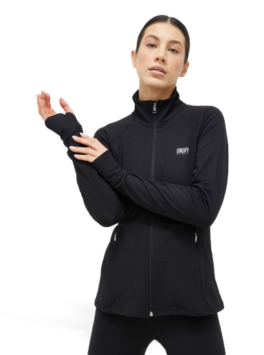 Jakna DKNY Compression Full Zip Jacket Črna | DP2J9232