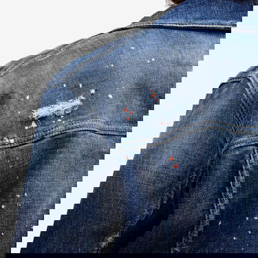 Jakna DSQUARED2 Dsquared2 Dan Paint Splatter Denim Jacket Modra | S74AM1563-S30664-470, 5