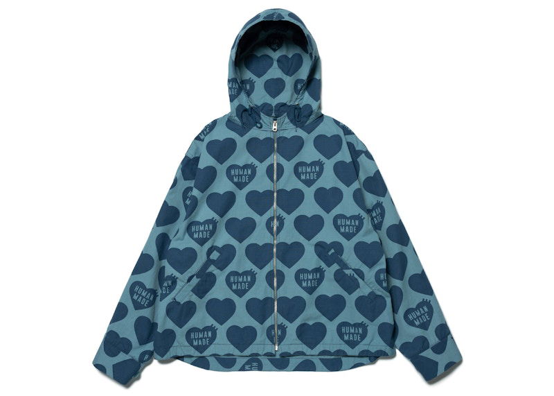 Parka Human Made Heart Zip-Up Parka Modra | HM25JK025