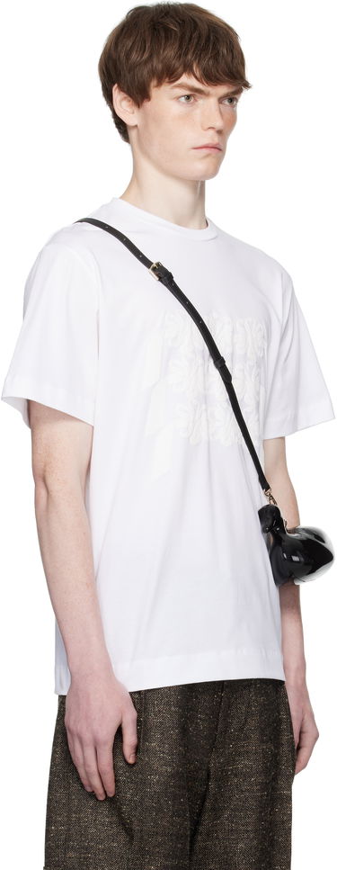 Majica Simone Rocha Simone Rocha Daisy Chain Print T-Shirt Bela | 5195P46-M 0569, 1