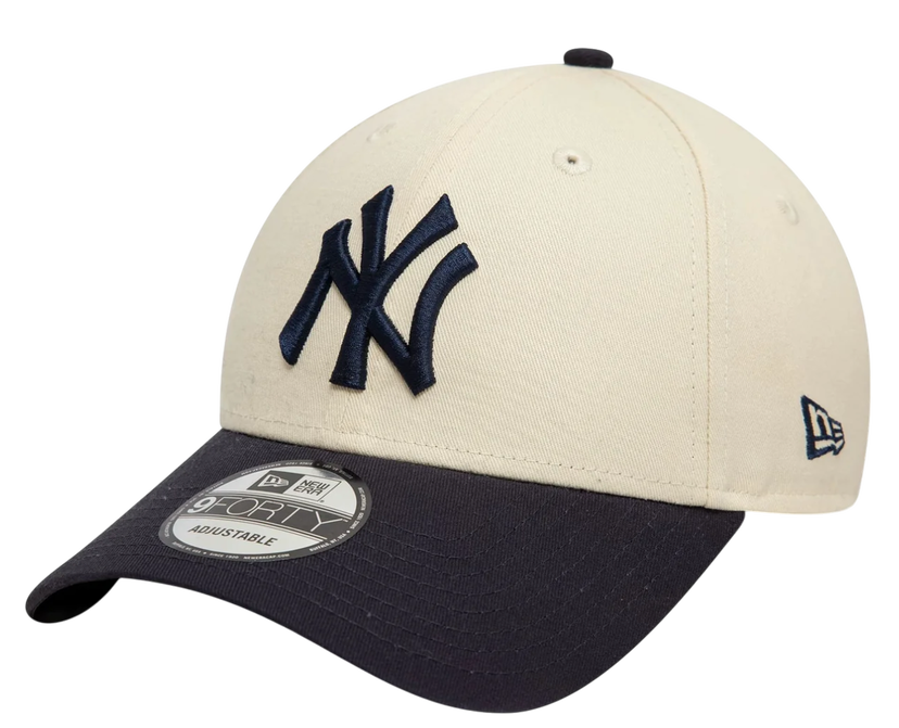 Kapa New Era New York Yankees Colour Block 9FORTY Adjustable Cap Bež | 60595215-60595215