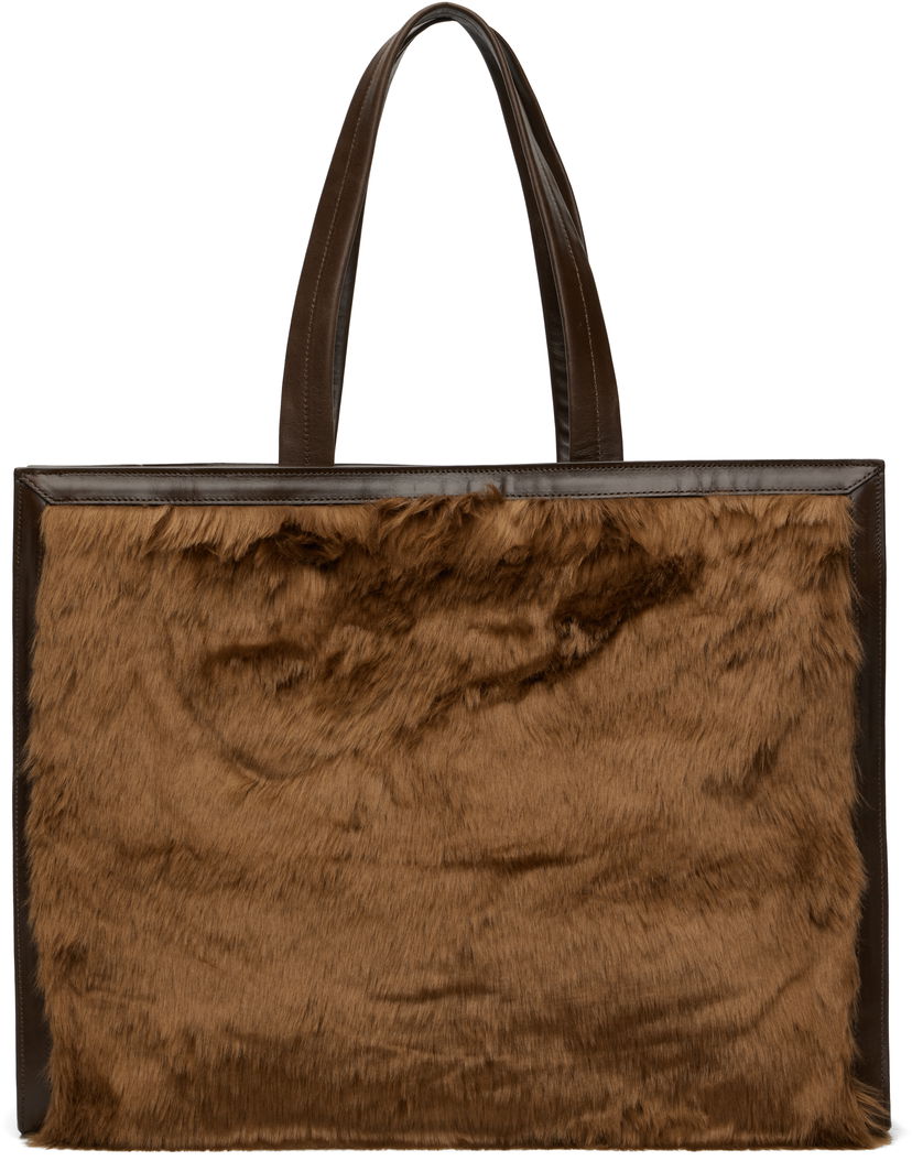 Tote bag Andersson Bell Andersson Bell Linus Fur Tote Bag Rjava | aaa493u