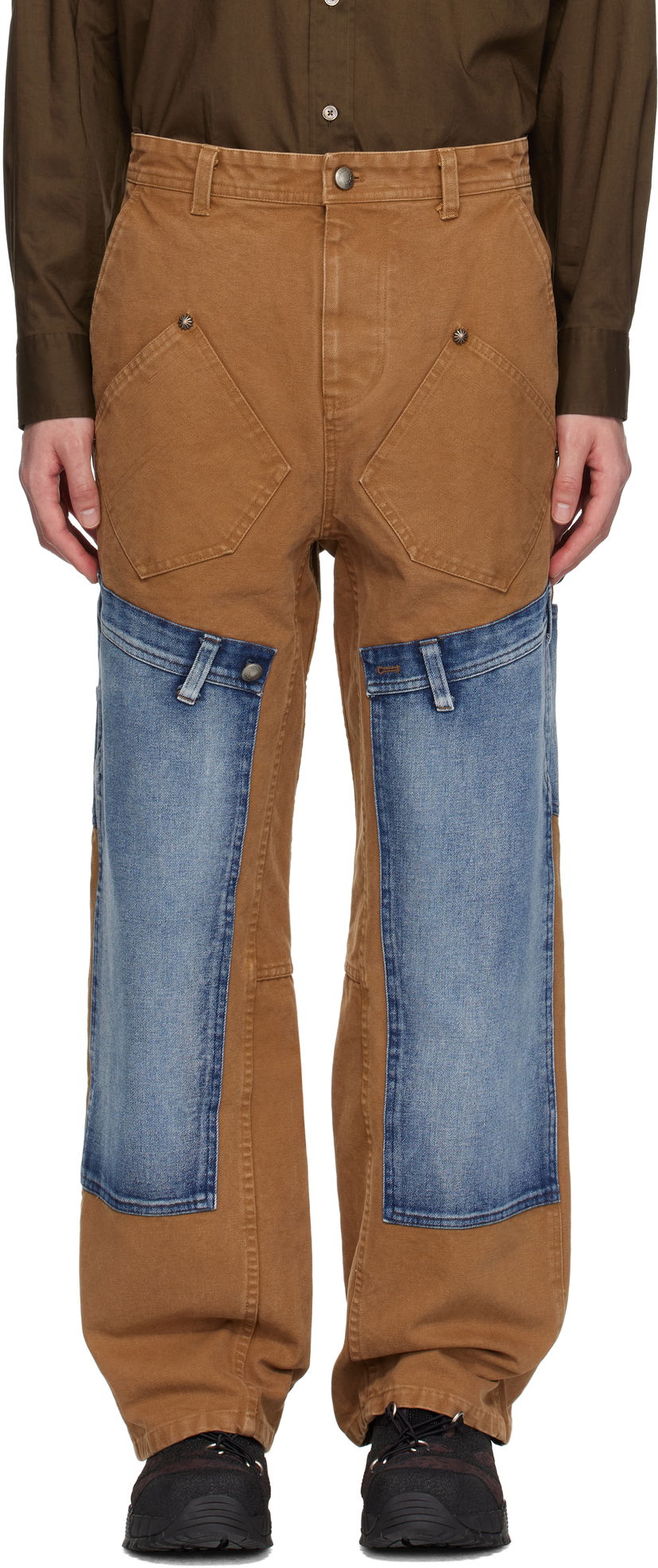 Kavbojke Andersson Bell Andersson Bell Re-Make Carpenter Jeans Rjava | apa810u