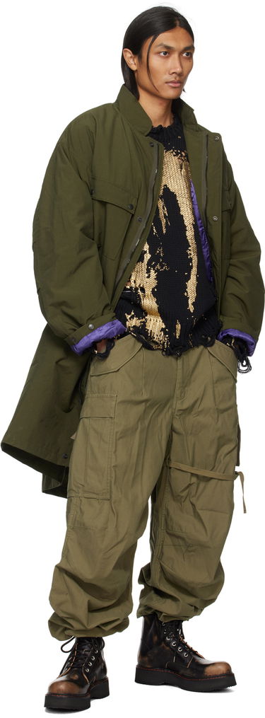 Pleteni pulover R13 R13 Printed Distressed Sweater Črna | R13WY197-Y126B, 3