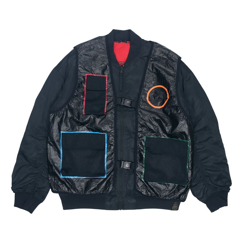Bomber jakna Converse Padded Outerwear Jacket Črna | 10019771-A01