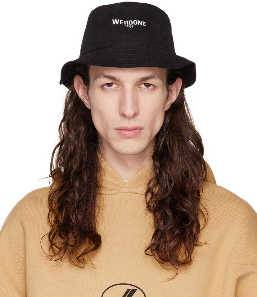 Klobuk We11done Washed Bucket Hat Črna | WD-AH3-22-420-U-BK