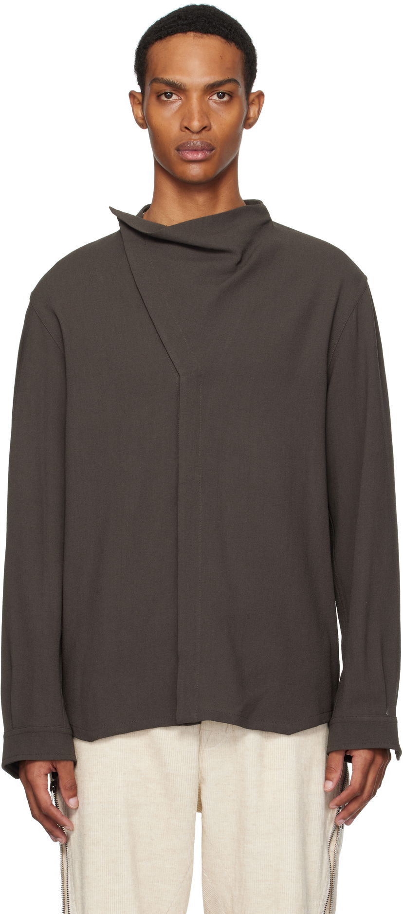 Srajce Rick Owens Rick Owens Concordians Island Shirt Siva | RU02E1299 WA