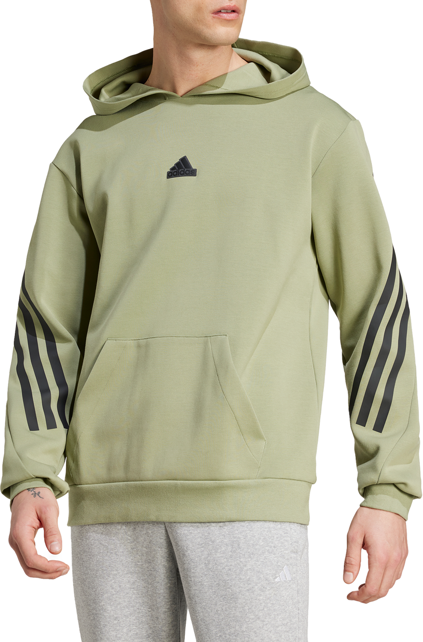 Pulover adidas Originals 3S Hoodie Zelena | iw8533
