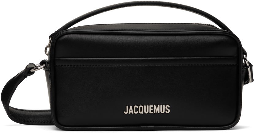 Torba za čez ramo Jacquemus Jacquemus 'The Baneto' Shoulder Bag Črna | 25E255BA425-3000