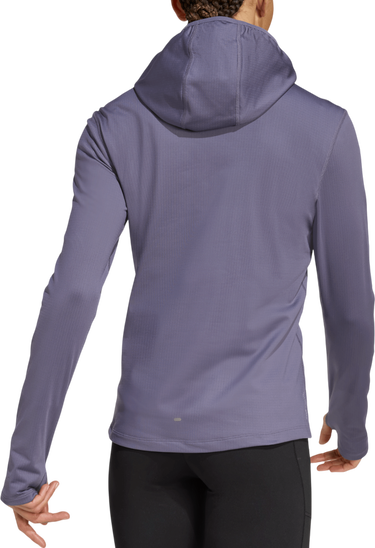 Pulover adidas Originals Own the Run Hooded Running Top Lila | jw9652, 1