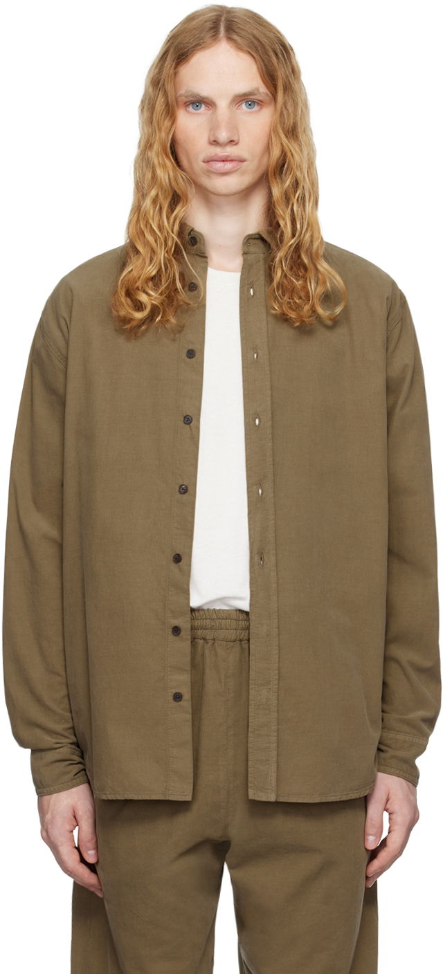 Srajce The Row The Row Ruskin Button-Down Shirt Rjava | 755-W2963