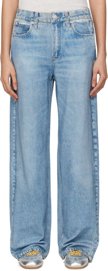 Kavbojke rag & bone Miramar Terry Wide-Leg Lounge Pants Modra | WCW24F70028202, 0