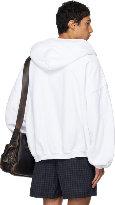 Pulover Alexander Wang Alexander Wang Zip Hoodie Bela | UCC3252065, 2