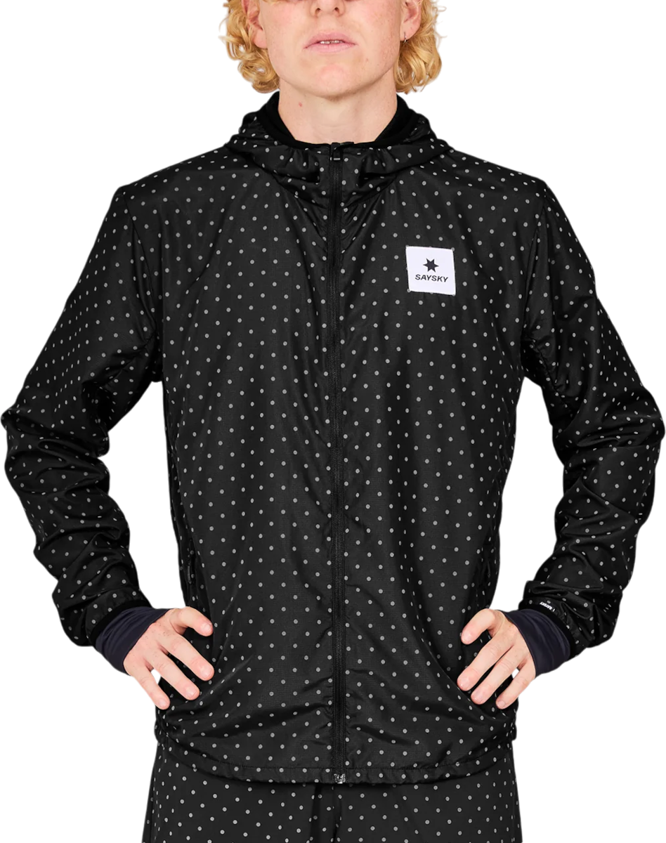 Vetrovka Saysky Saysky Reflective Polka Blaze Hooded Jacket Črna | mmrja02c1018, 0