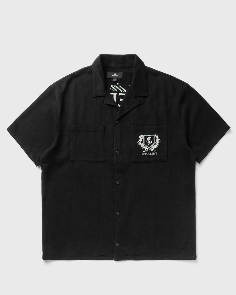 Srajce Represent Clo REPRESENT Crest Resort Shirt Črna | MLM2971-01