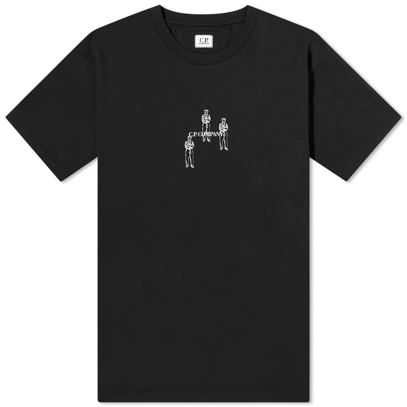 Majica C.P. Company 30/1 Jersey Relaxed Graphic T-Shirt Črna | CMTS143A-006586W-999