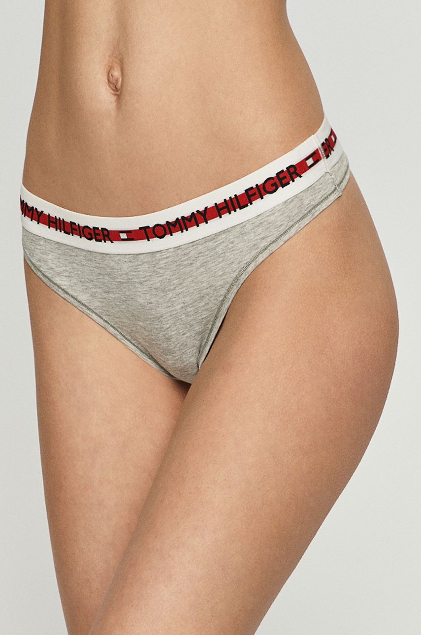 Spodnjice Tommy Hilfiger Thongs Siva | UW0UW02458, 0