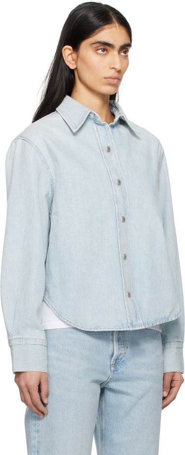 Srajce AGOLDE AGOLDE Laurel Denim Button-Up Shirt Modra | A7358-3018, 1