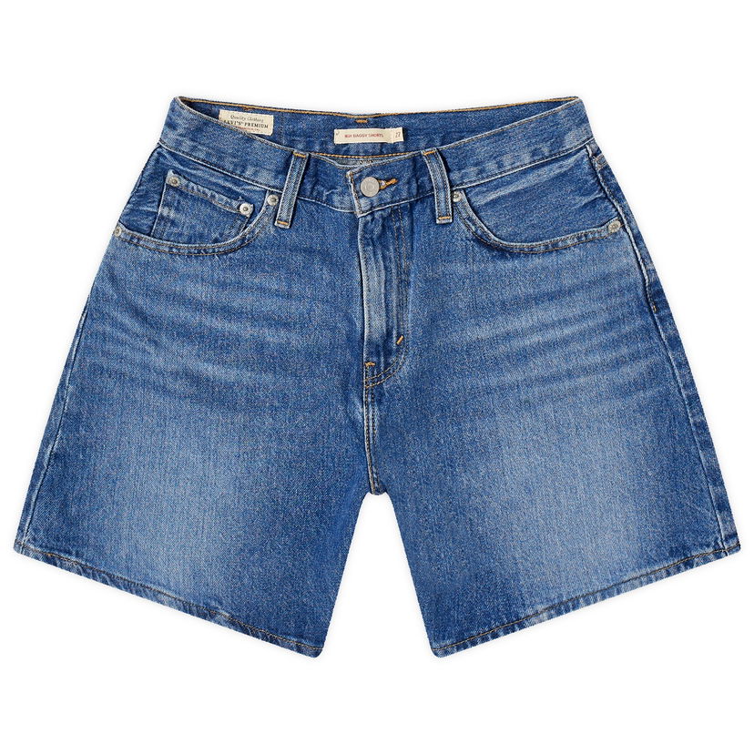 Kratke hlače Levi's High Rise Baggy Modra | A9311-0005