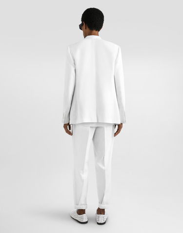 Jakna Dolce & Gabbana Dolce & Gabbana Portofino Double-breasted Linen Jacket Bela | G2NZ2TFU4JBW0111, 2