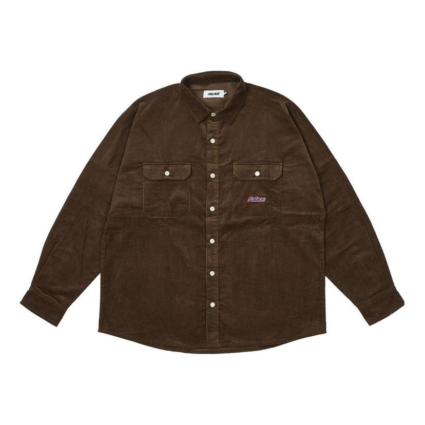 Srajce Palace Corduroy Button-Up Shirt Rjava | P25SHT037