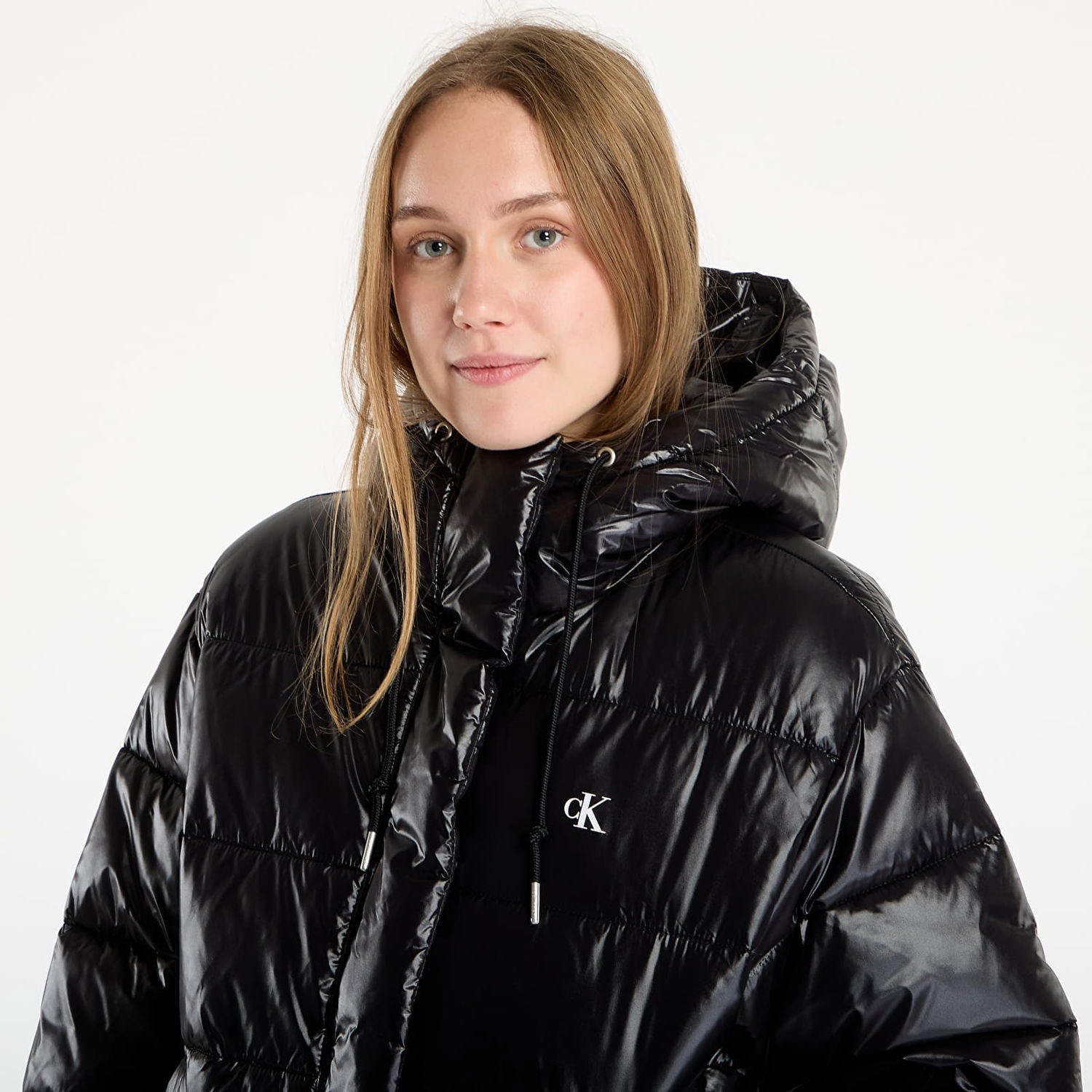 Puhovka CALVIN KLEIN Shine Puffer Jacket Črna | LV047D505G UB1, 1