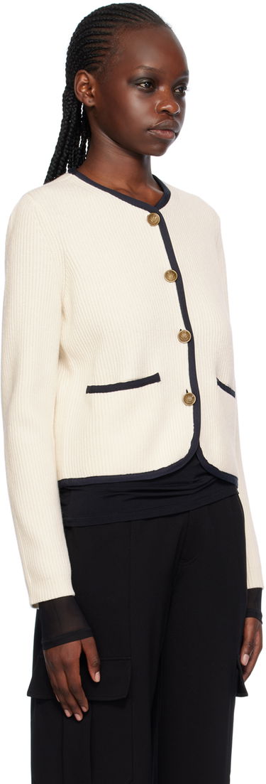 Pleteni pulover rag & bone Rag & Bone Women's Nancy Buttoned Cardigan Bela | WAS23H034US34, 1