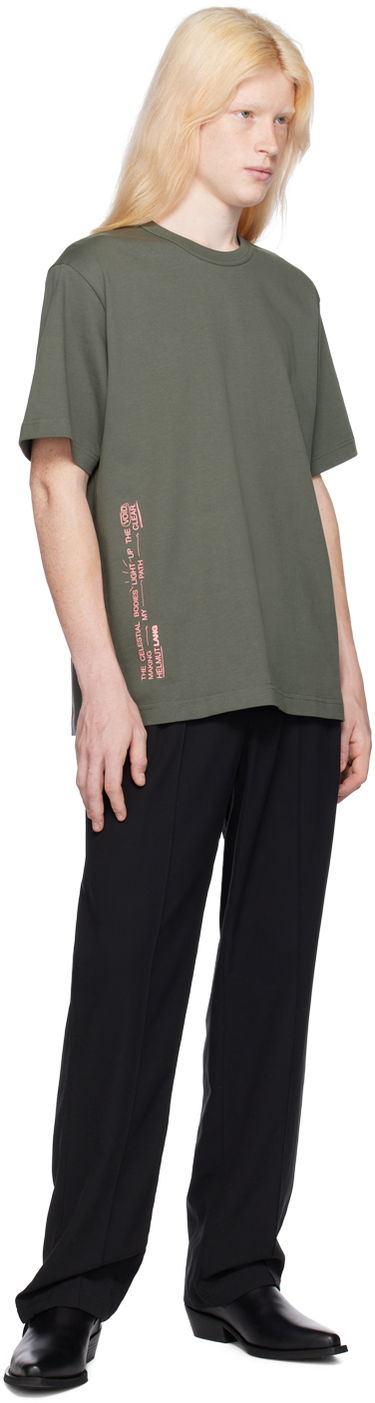 Majica Helmut Lang Space Graphic T-Shirt Zelena | N09HM521, 3