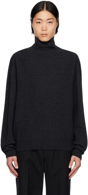 Pleteni pulover LEMAIRE Lemaire Relaxed Turtleneck Sweater Siva | TO1098 LK1014, 0
