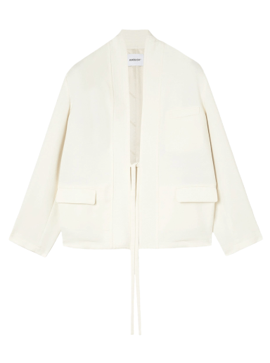 Pleteni pulover Ambush Kimono Suit Cardigan Bela | BMEN021S22FAB0010100