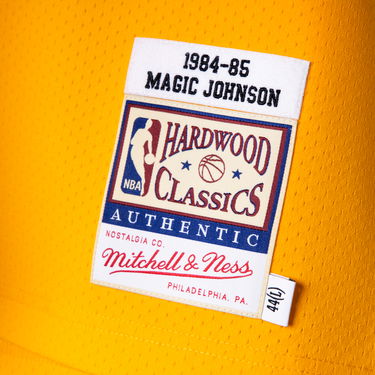 Dres Mitchell & Ness Authentic Jersey Los Angeles Lakers Magic Johnson Rumena | AJY4GS18088-LALLTGD84EJH, 3