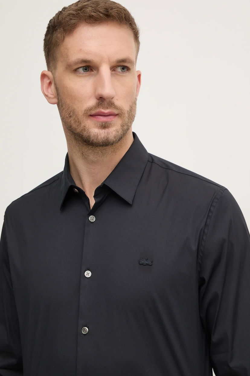 Srajce Lacoste Lacoste Slim Fit Shirt with Classic Collar Črna | CH5253