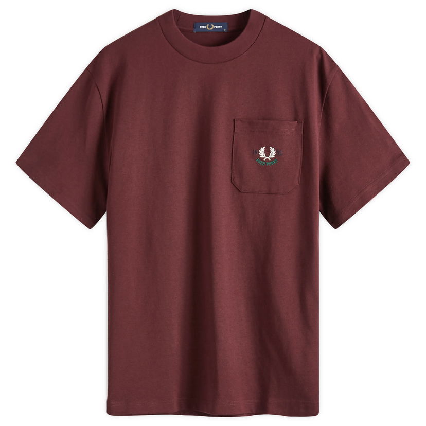 Majica Fred Perry Relaxed Fit 1952 Pocket Tee, Size Large Bordo | M9827-597