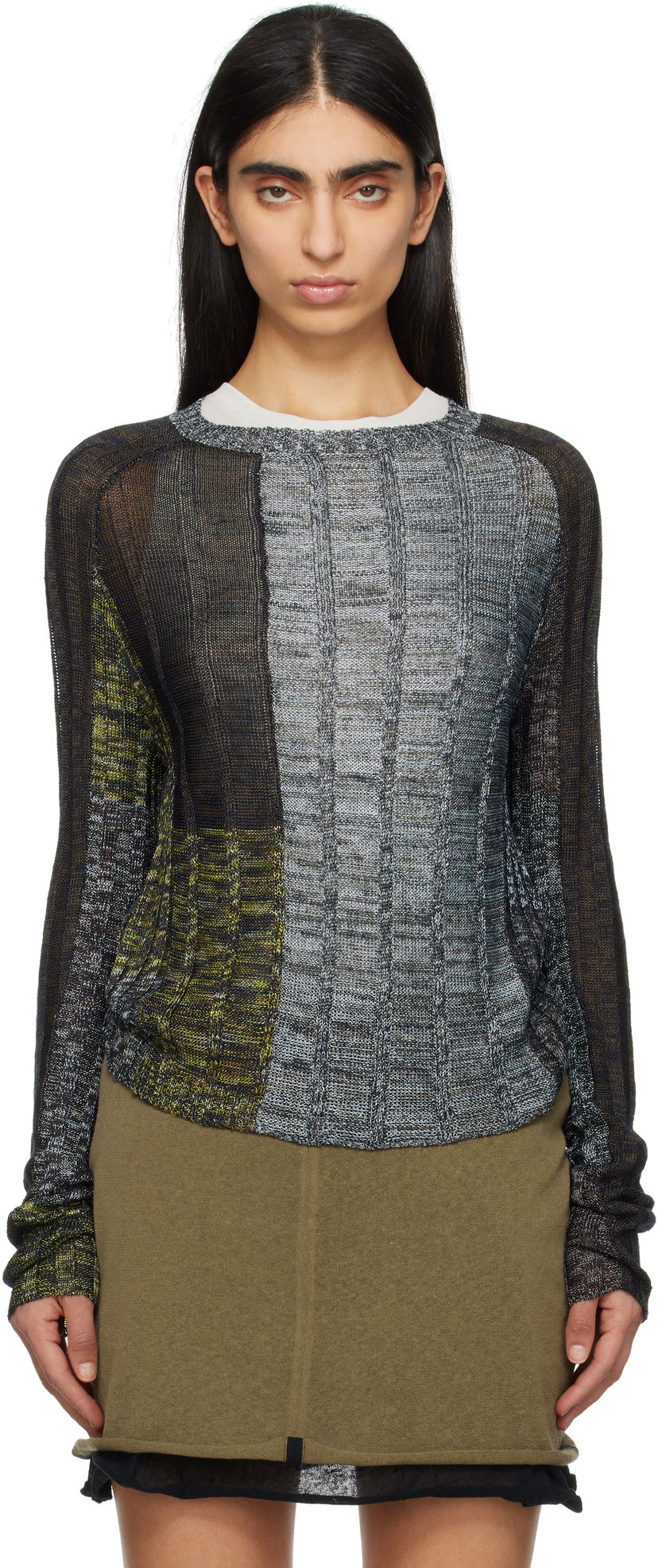 Pleteni pulover Eckhaus Latta Eckhaus Latta Symphony Knit Sweater Večbarvna | 8021-EL-PS25-C -