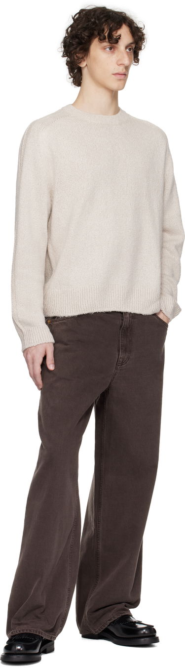 Pleteni pulover OUR LEGACY OUR LEGACY True Roundneck Sweater Bež | M2253TO, 3